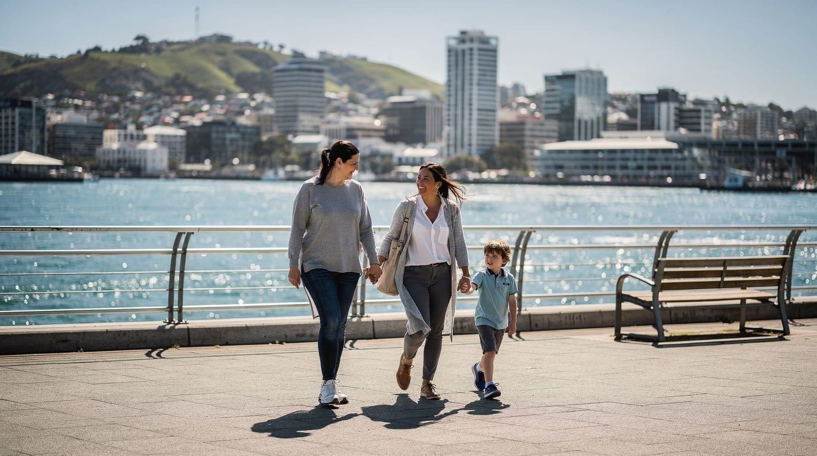 Wellington mit Kindern